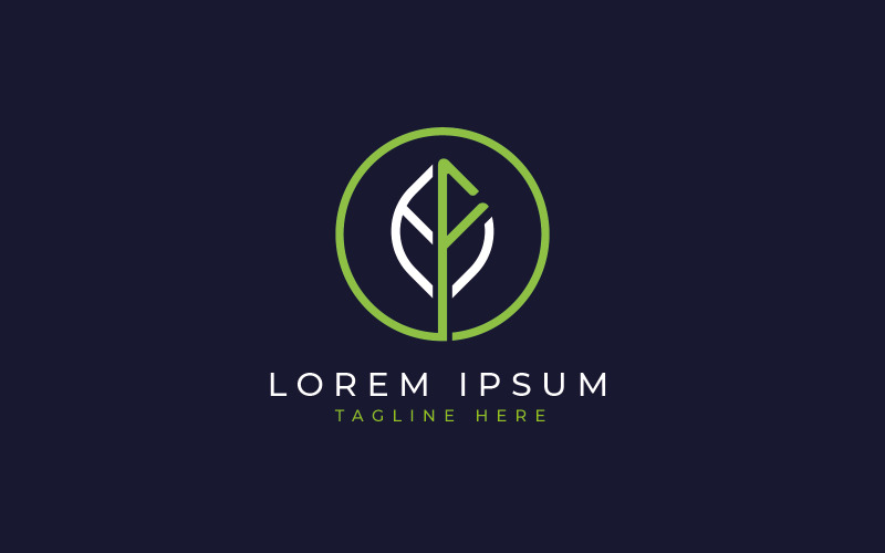 Leaf line art logo design template #287371 - TemplateMonster