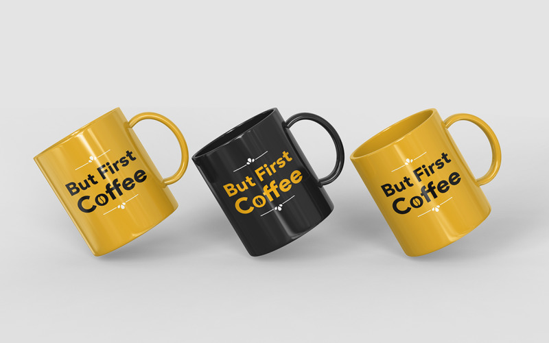 Kaffemugg Mockup PSD-mall Vol 11