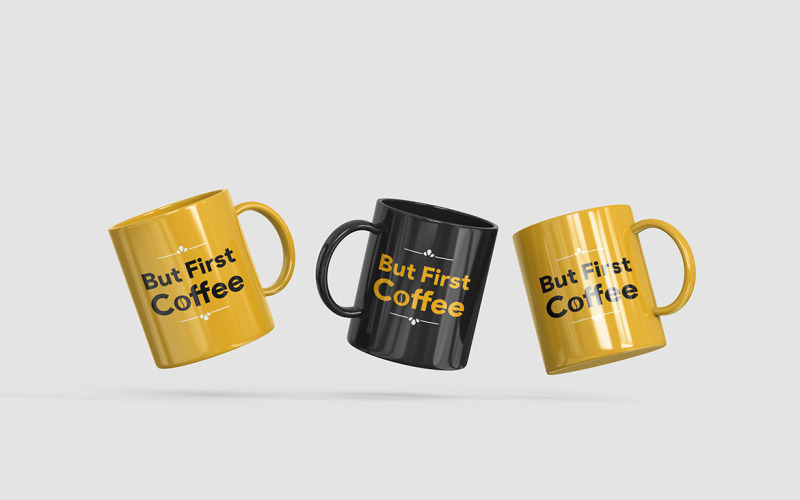 Kaffemugg Mockup PSD-mall Vol 14
