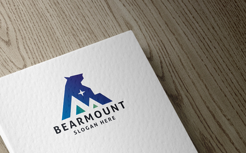 Logotipo de montagem de urso profissional