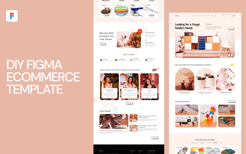 DIY Figma e-commerce sjabloon
