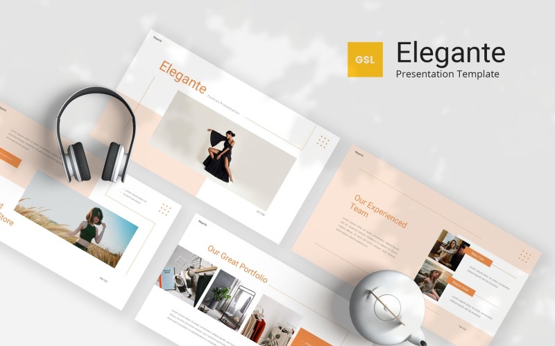 Elegante - Modèle Google Slides de mode