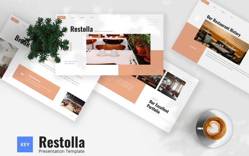 Restolla - Keynote-Vorlage für Essen und Restaurant