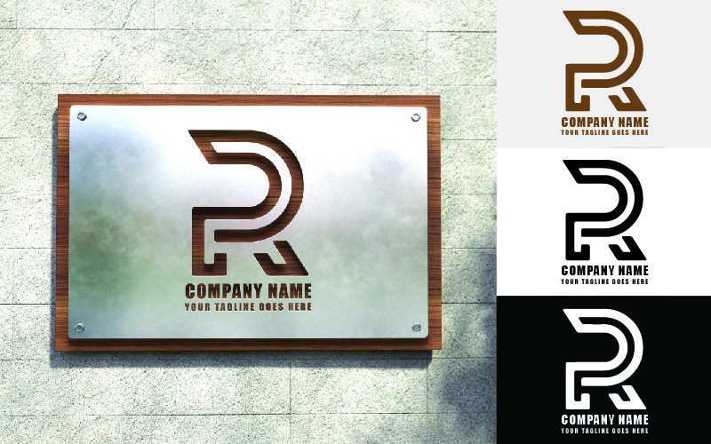 Architettura e costruzione R Lettera Logo Design-Brand Identity
