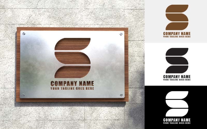 Архітектура та будівництво S лист логотип дизайн фірмової ідентичності