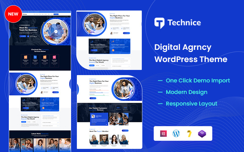 Technice - Digital Agency WordPress-tema
