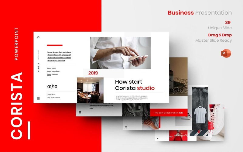 Corista – Modèle PowerPoint d'entreprise