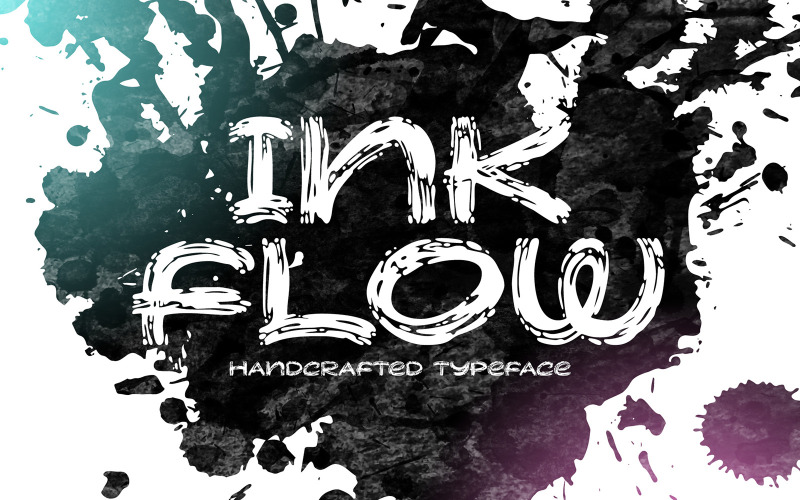Ink Flow 手工画笔字体