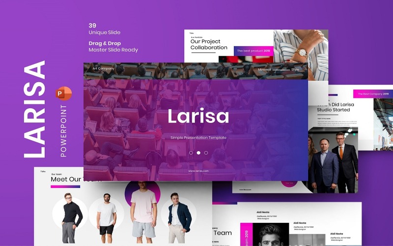 Larisa – Modèle PowerPoint d'affaires