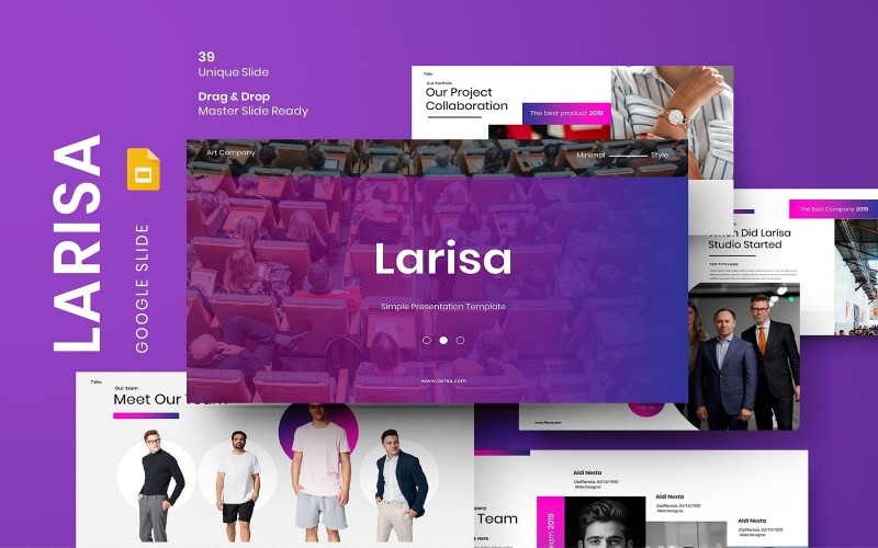 Larisa – Üzleti Google Diasablon