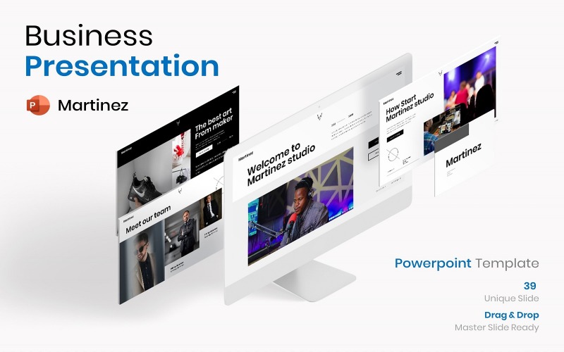 Martinez – Biznes Szablony prezentacji PowerPoint