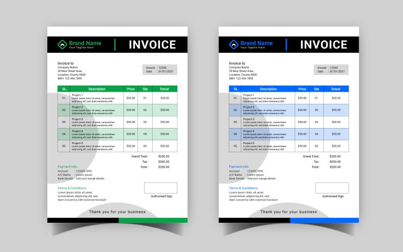 intuit professional invoice template is good for