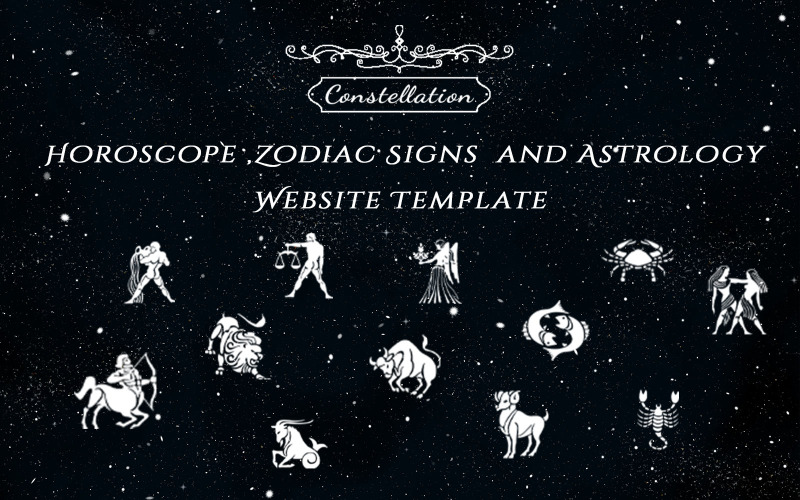 Созвездие - гороскоп, знаки зодиака и астрология Отзывчивый шаблон сайта Bootstrap 5
