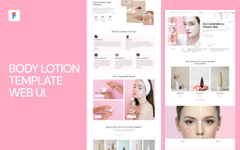 Body Lotion Template Web UI
