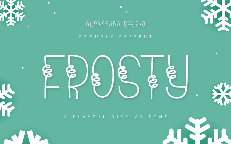 Frosty - Fonte de exibição divertida