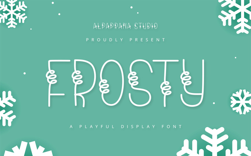 Frosty - 有趣的显示字体