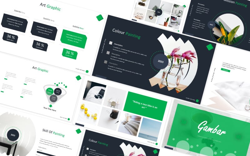 Gambar Creative Google Slides Template - TemplateMonster