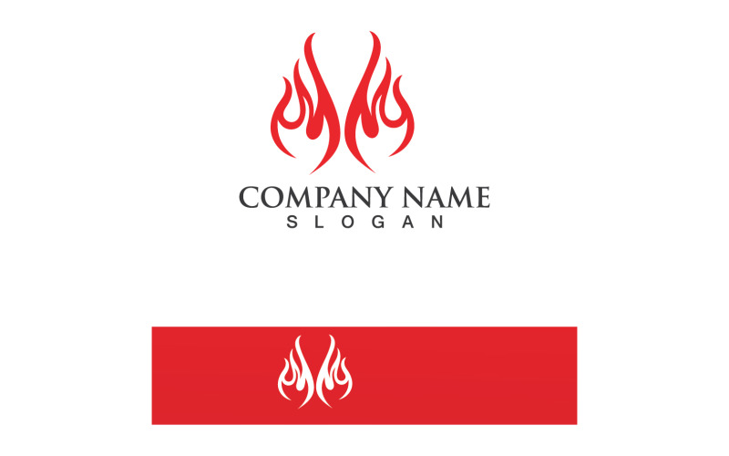 Brand Logo Sjabloon Vlam Pictogram Vector V20
