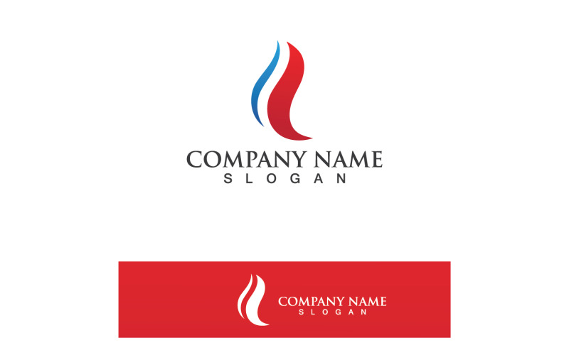 Brand Logo Sjabloon Vlam Pictogram Vector V35