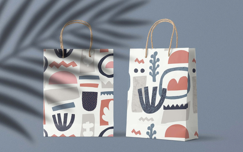 具有无缝图案的抽象现代收藏