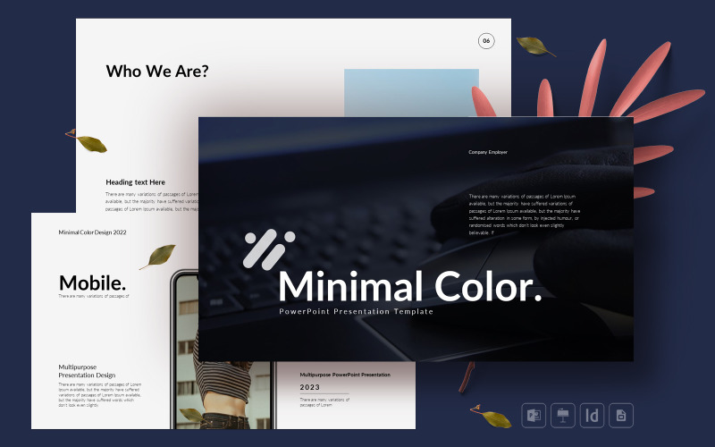 Modello di presentazione di diapositive Google a colori minimi.pptx