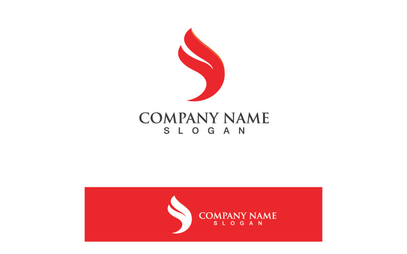 Modello logo fuoco Icona fiamma vettore V33