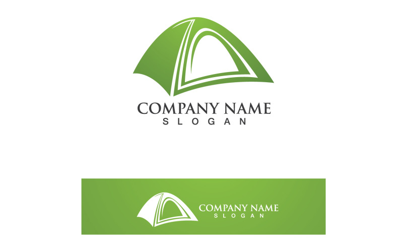 Feu de camp Logo Badge Vector Graphic V6