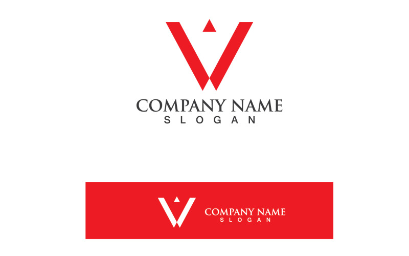 V Logo sjabloon Vector pictogram illustratie V12