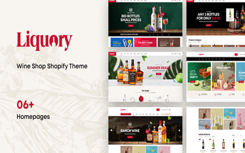 Ap Liquor Wine Shop Shopify-Theme