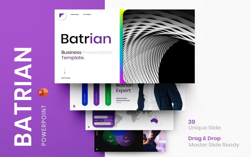 Batrian - Modello di PowerPoint per le imprese