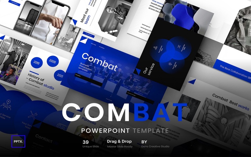 Combat – PowerPoint-mall för företag