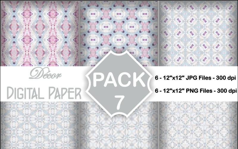 Decor Digital Papers Pack 7 #288386 - TemplateMonster