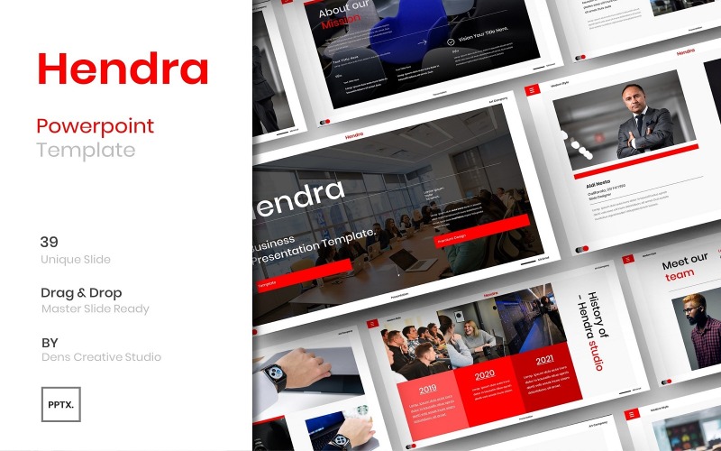 Hendra – PowerPoint-mall för företag