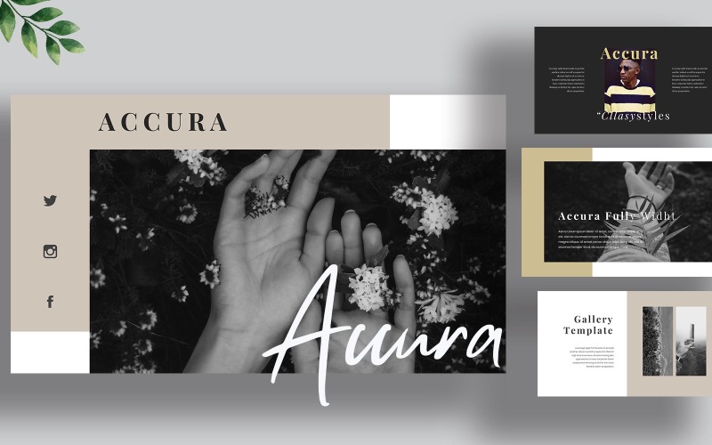 Accura - ретро шаблон Powerpoint