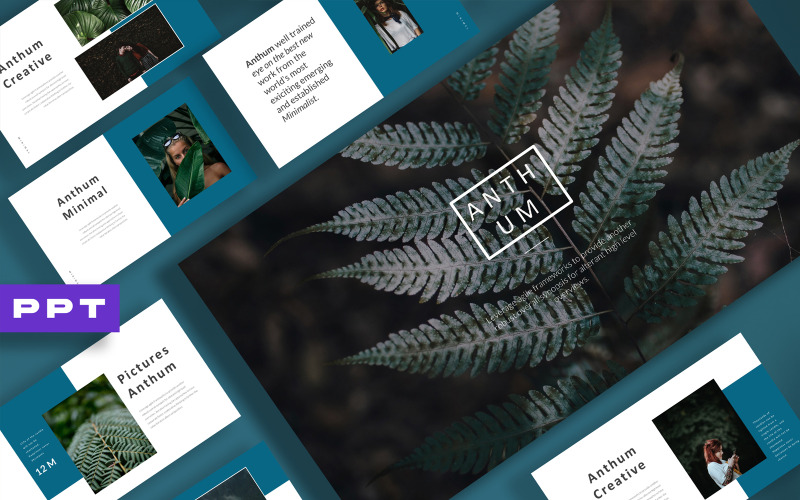 Anthum - Modello di diapositive Google creative