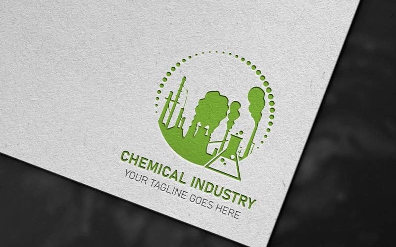 Création de logo professionnel de l'industrie chimique - Identité de marque