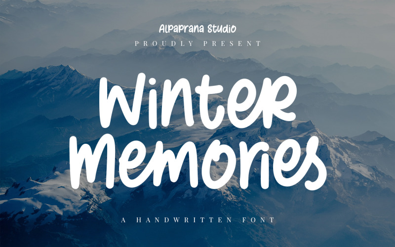 Winter Memories - Handskrivet teckensnitt