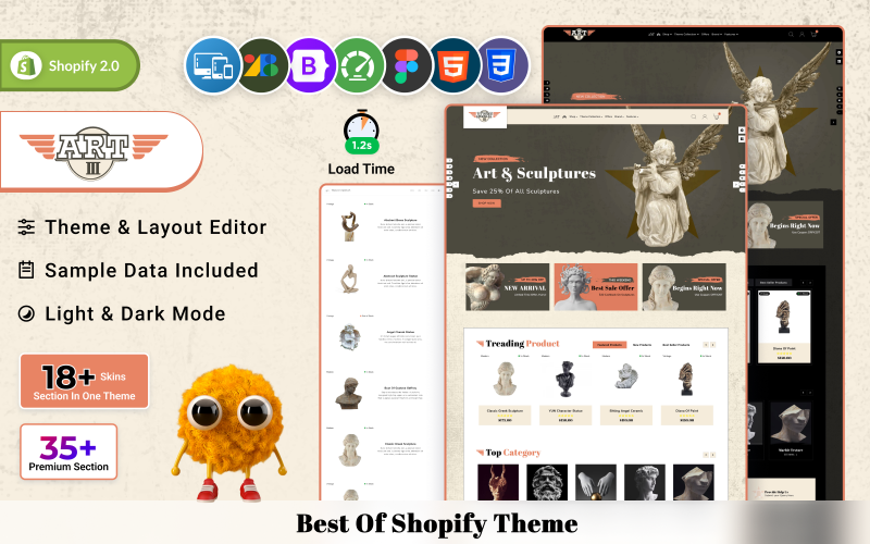 Art Shopify Temaları En İyi 52 Sanatçı ve Sanat Eseri Shopify 