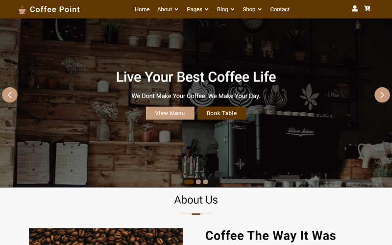 55+ Cafe HTML-webbplatsmallar - TemplateMonster