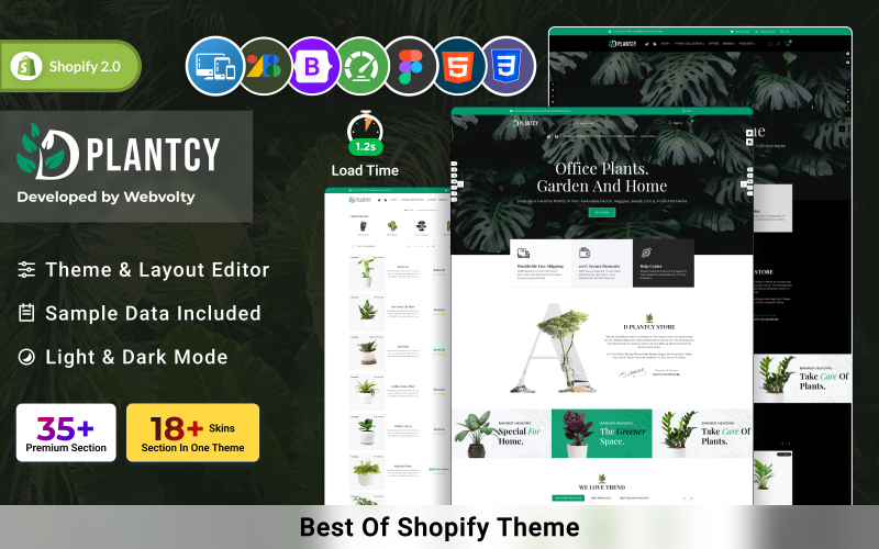 Dplantcy - Mega Plant Garden Shopify 2.0-tema