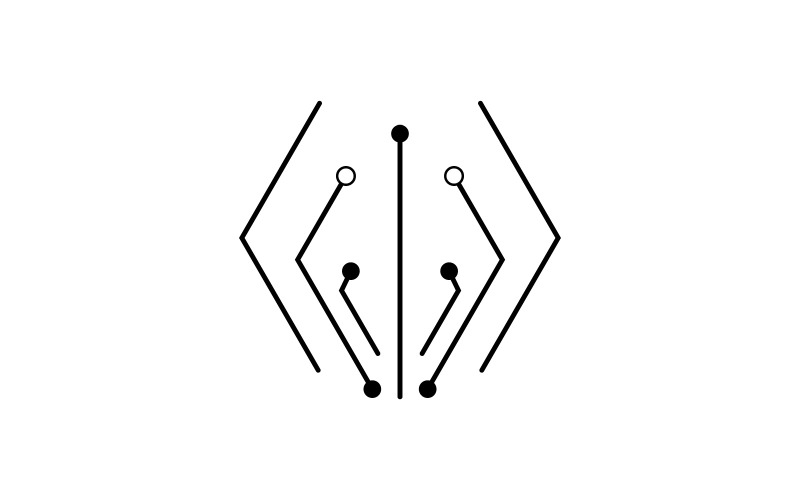 Circuit illustratie ontwerp vector, technologie symbool3