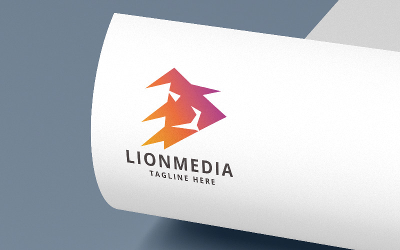 Професійний логотип Lion Media