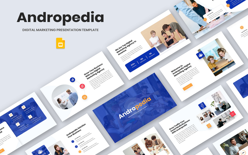 Andropedia – цифровий маркетинговий шаблон презентації Google