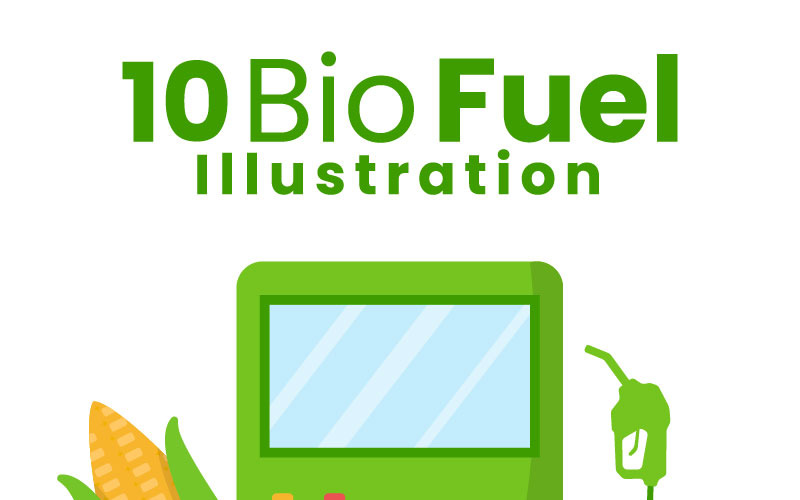 10 Biobränsle livscykel Illustration