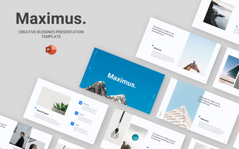 Maximus - Creative Business Шаблон Powerpoint