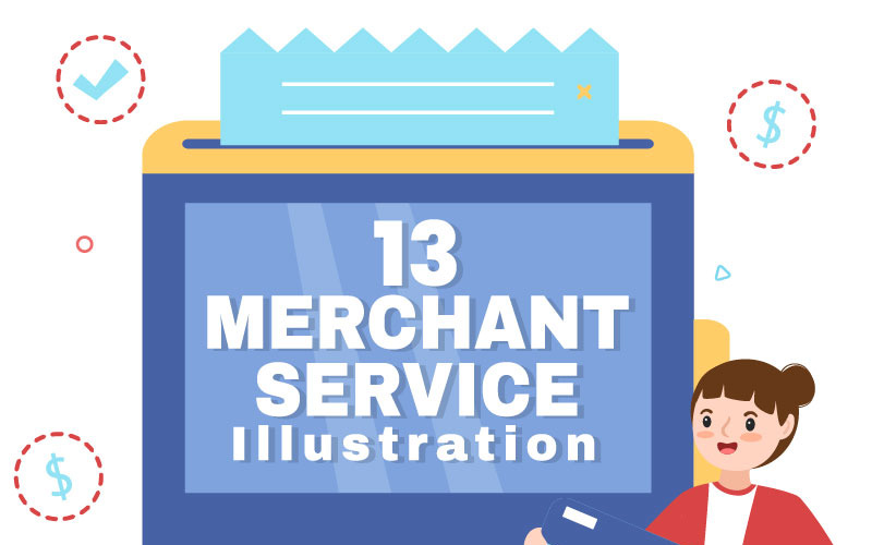 13 Merchant Service Illustratie