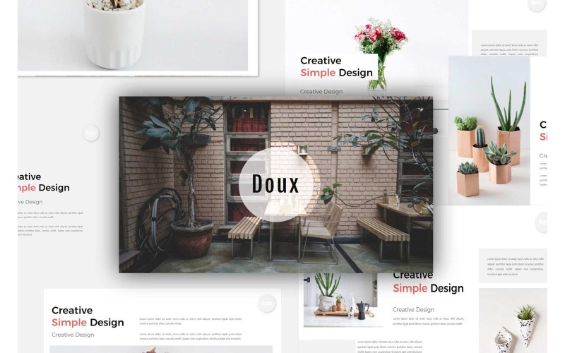 Doux Mehrzweck-PowerPoint-Vorlage #288973 - TemplateMonster