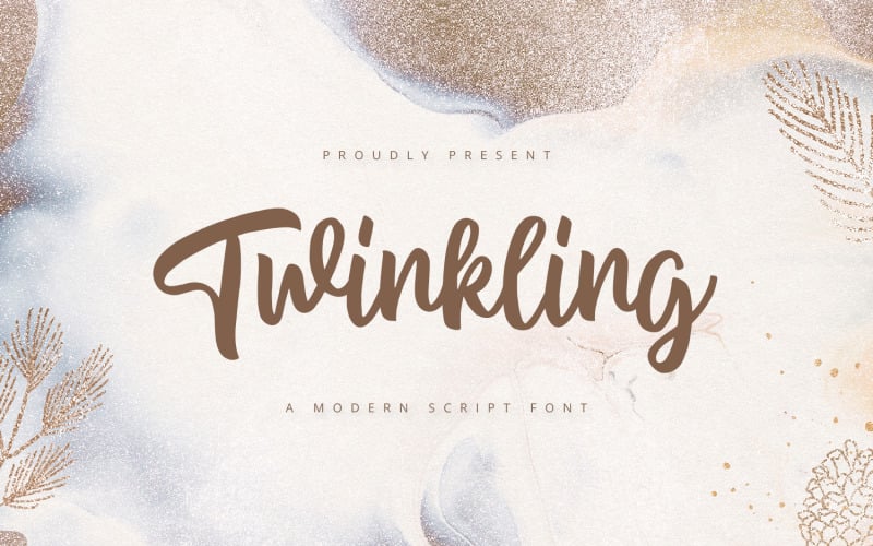 Twinkling - Modern Script-lettertype