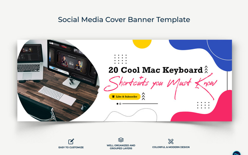 Computertricks und Hacking Facebook Cover Banner Design Template-19