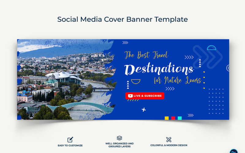 Travel Facebook Cover Banner Design Template-11